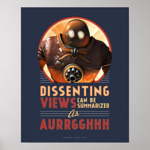 Dissenting Views Can be Summarised poster (16x20")