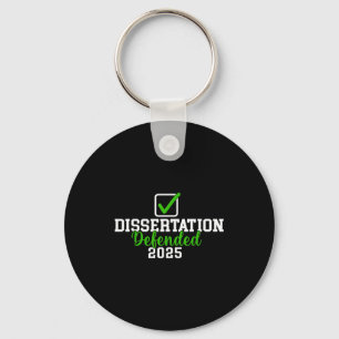 Dissertation defended 2025 for phd edd doctorate key ring