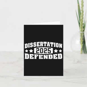 Dissertation Defended 2025 Phd Edd Doctorate Gradu Card