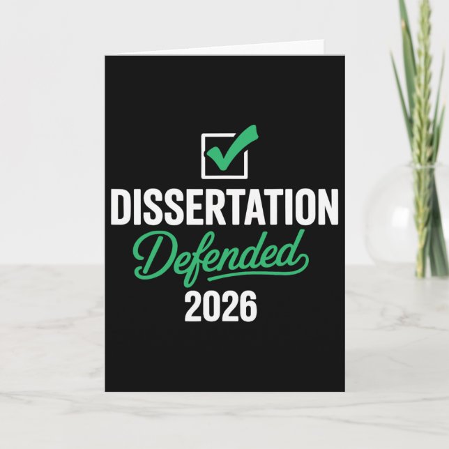 Dissertation Defended 2026 For Phd Edd Doctorate G Card (Front)