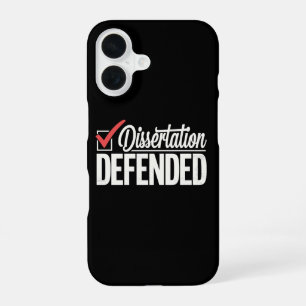 Dissertation Defended PhD Graduate Graduation iPhone 16 Case
