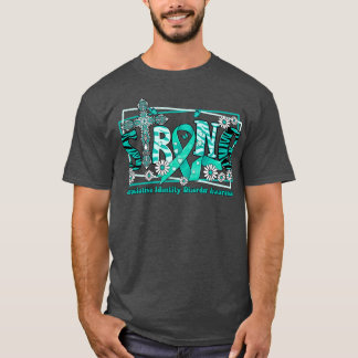 Dissociative Identity Disorder Awareness cross rib T-Shirt