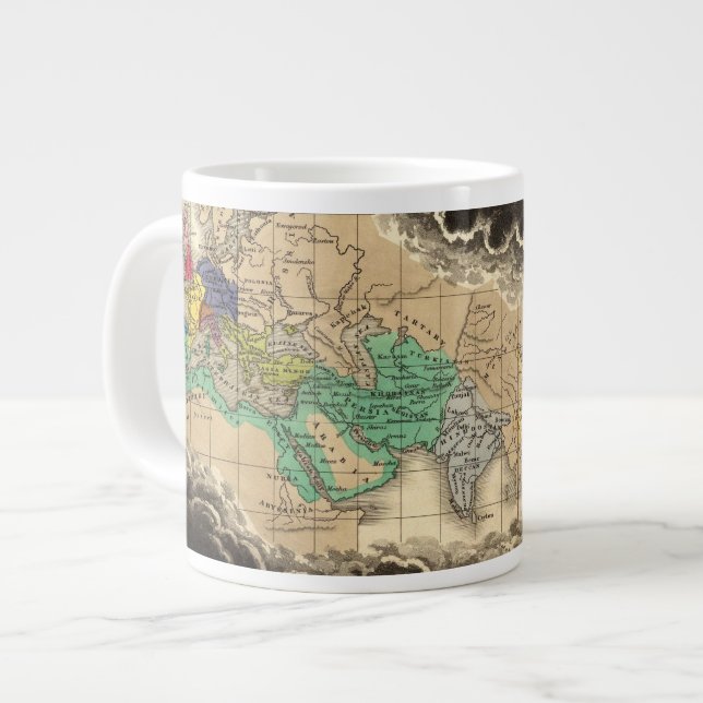 Dissolution of The Empire of Charlemagne 912 AD Large Coffee Mug (Front Left)