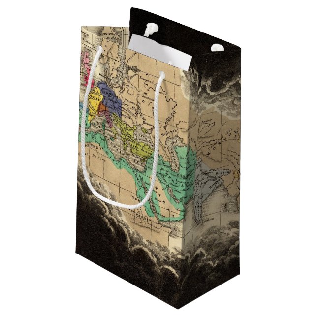 Dissolution of The Empire of Charlemagne 912 AD Small Gift Bag (Back Angled)