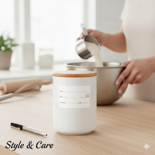 Dissolvable Food Labels for Home and Kitchen