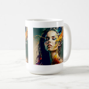Dissolving Woman Classic Mug, 15 oz Coffee Mug