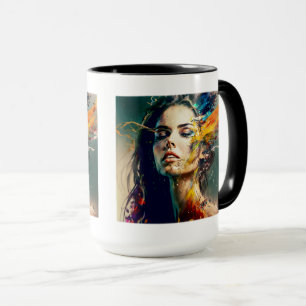 Dissolving Woman Combo Mug, 15 oz Mug