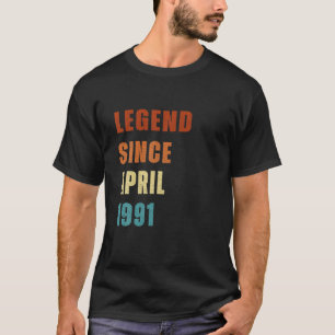 Disstresed Legends Since April 30Th Birthday T-Shirt