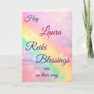 Distance Reiki Get Well greeting Card