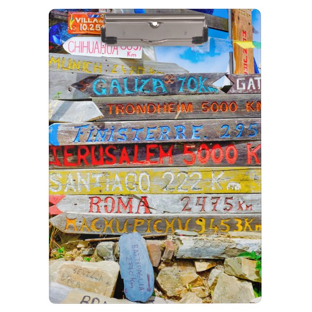 Distance sign clipboard (Front)