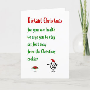 Distant Christmas A Funny Merry Christmas Poem Holiday Card