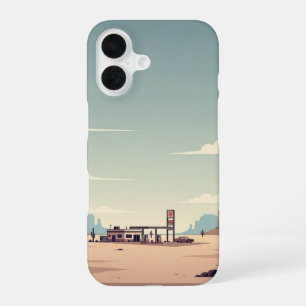 Distant Fuel Stop iPhone 16 Case