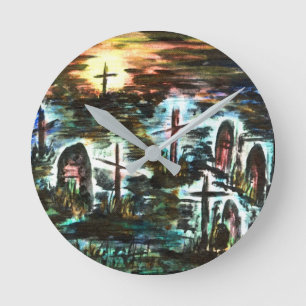 Distant Light Round Clock