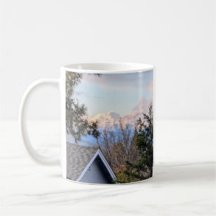 Distant mountain coffee mug