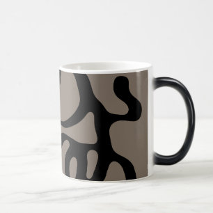 Distant Signals: Abstract Black & Grey Magic Mug