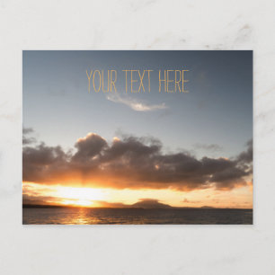 Distant Sunset   The Dominican Republic Postcard