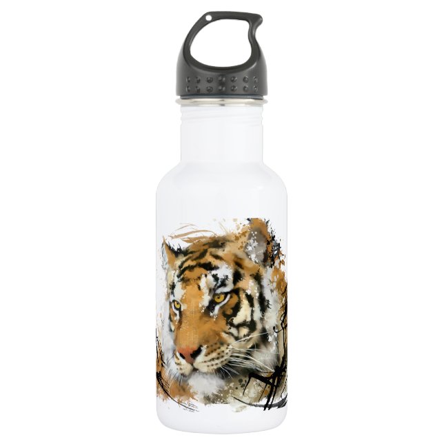 Distant Tiger 532 Ml Water Bottle (Front)