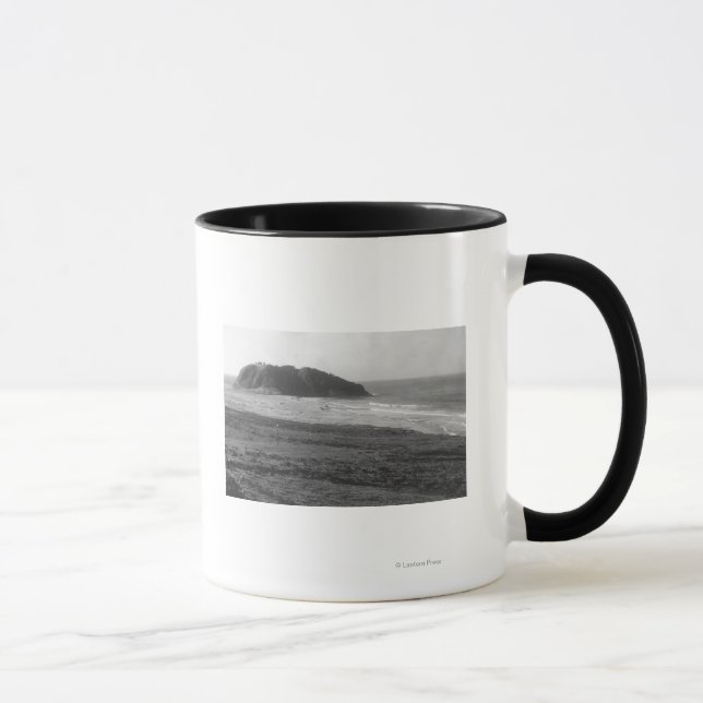 Distant View of the Point Sur Light Station Mug (Right)