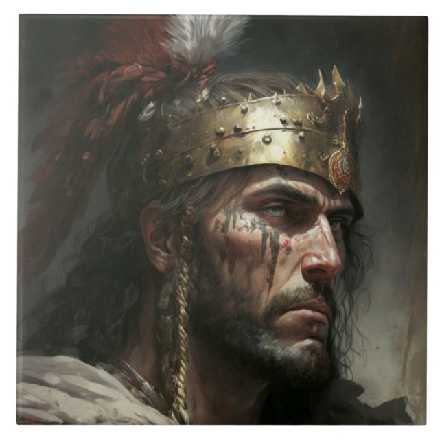 Distant War Ceramic Tile (Front)