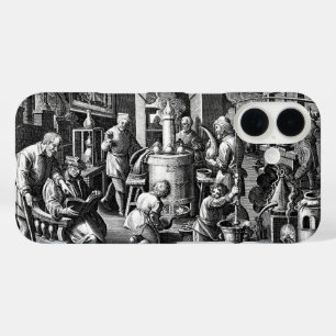 Distillation in an Alchemy Lab iPhone 16 Case