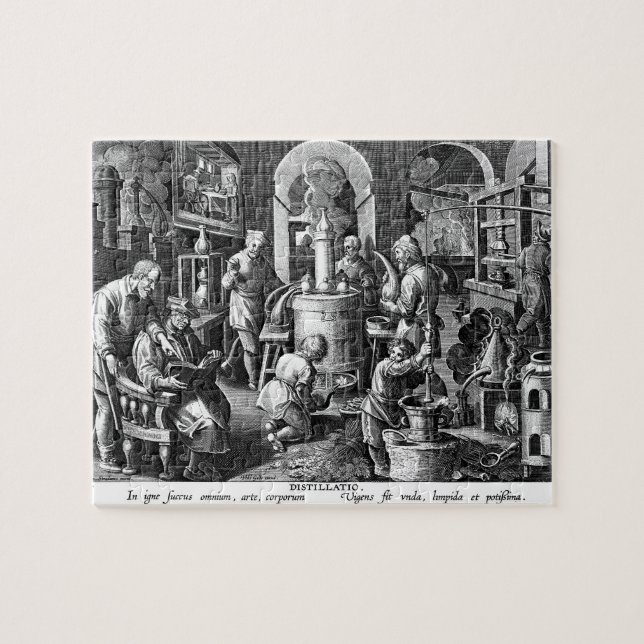 Distillation in an Alchemy Lab Jigsaw Puzzle (Horizontal)