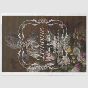 Distilled French Label Decoupage Tissue Paper