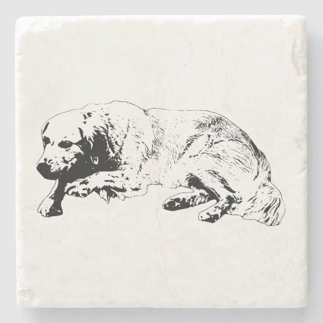 Distinct Form Sets Gathering Scene  Stone Coaster (Front)
