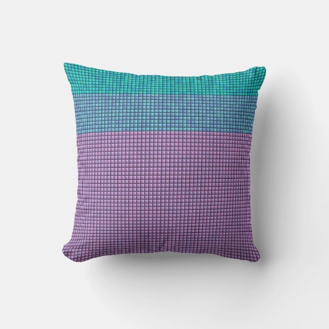 Distinctive Aqua/Blue/Mauve > Uncommon Pillows (Front)