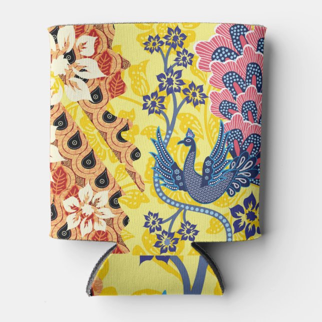 Distinctive Indonesian Batik Motifs Can Cooler (Front)