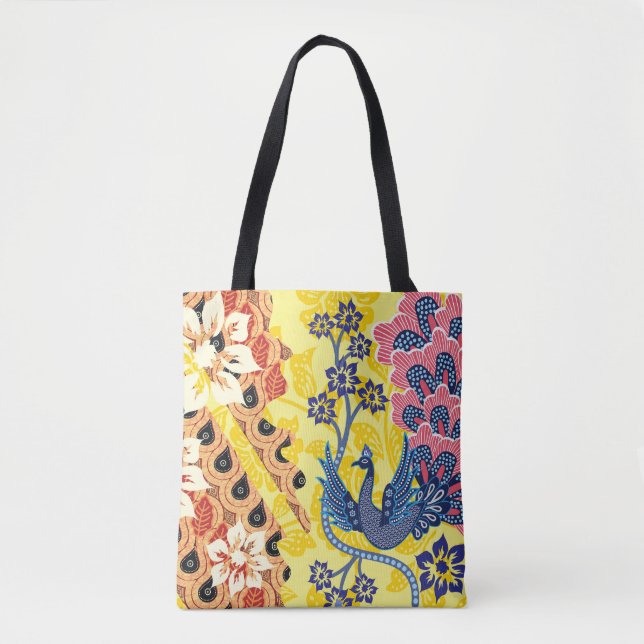 Distinctive Indonesian Batik Motifs Tote Bag (Front)