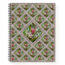 Distinctive Notebook with Pink Spider Lillies