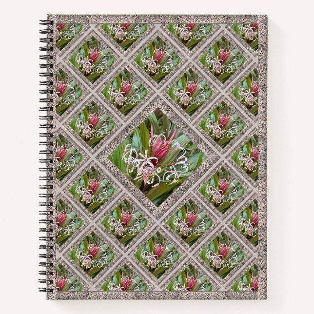 Distinctive Notebook with Pink Spider Lillies (Front)