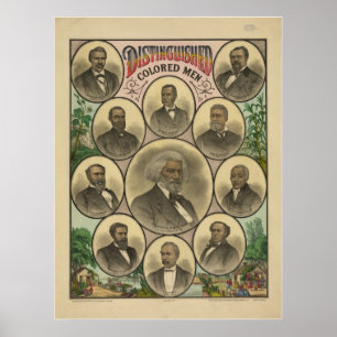Distinguished Coloured Men Frederick Douglass Poster