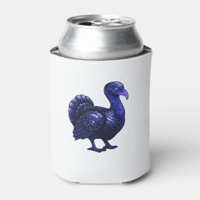 Distopian Turkey Thanksgiving Design Classic T-Shi Can Cooler (Can Front)