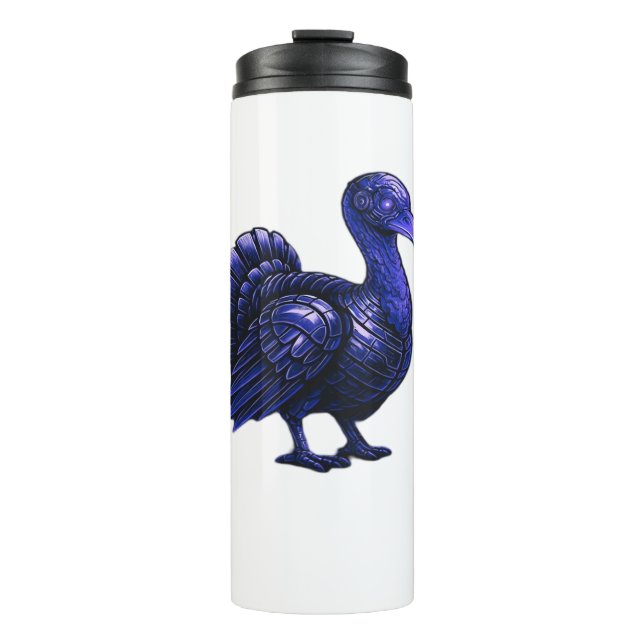 Distopian Turkey Thanksgiving Design Classic T-Shi Thermal Tumbler (Front)
