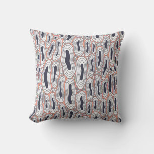 Distorted black holes abstract seamless pattern. c cushion