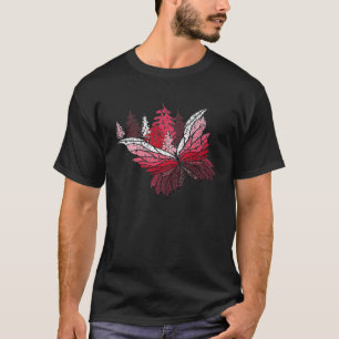 Distorted Butterfly Forest Art Drawing Women Girls T-Shirt