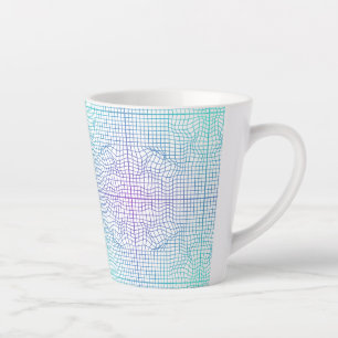 Distorted frame 01.w Lgrey BG Latte Mug