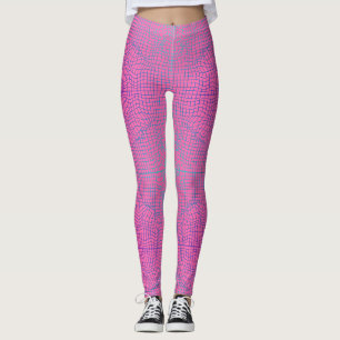 Distorted frame.01.w Lpink BG Leggings