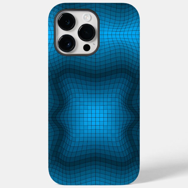 Distorted frame.B03.GBluex4.Black Lines Case-Mate iPhone Case (Back)