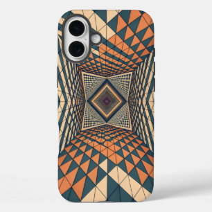 Distorted grid square melting angle iPhone 16 plus case