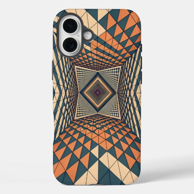 Distorted grid square melting angle Case-Mate iPhone case (Back)