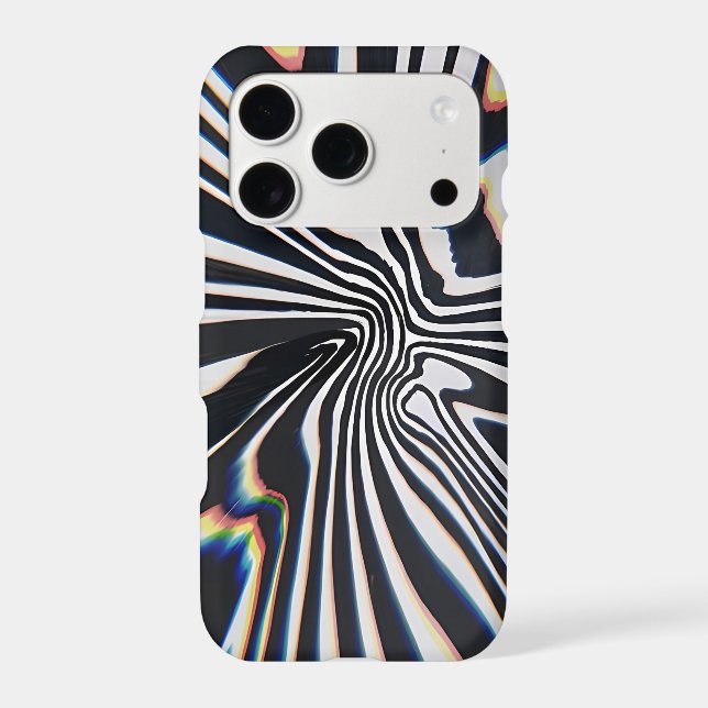 Distorted Line Art Prismatic Glitch (Back)