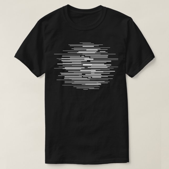 Distorted Lines Design 2 T-Shirt (Design Front)