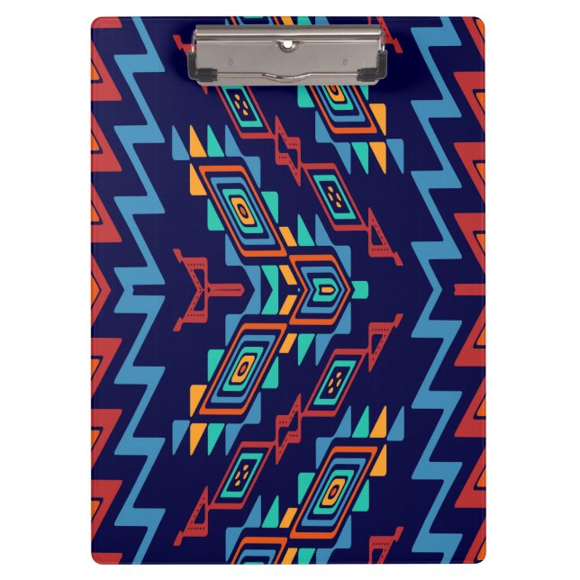 Distorted shapes abstract design clipboard (Front)