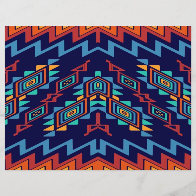 Distorted shapes abstract design flyer (Front)