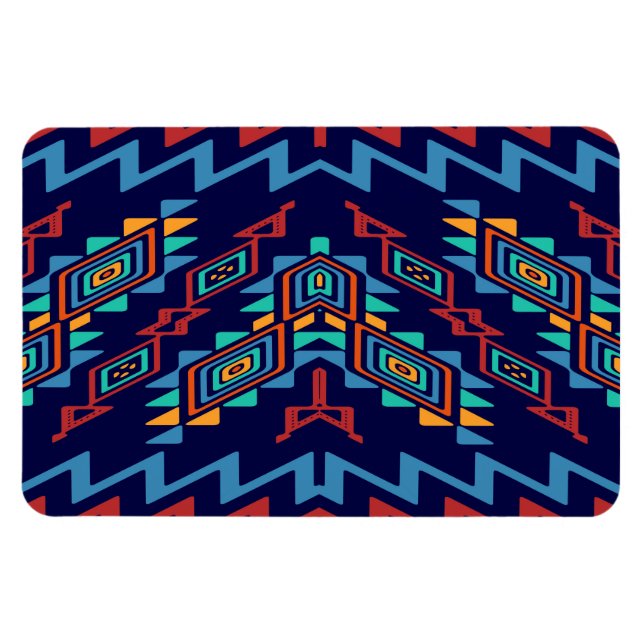 Distorted shapes abstract design magnet (Horizontal)