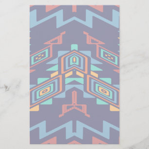 Distorted shapes abstract design stationery