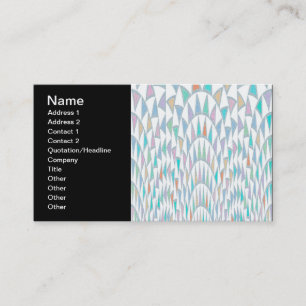Distorted Triangles Pastel Pattern Business Card