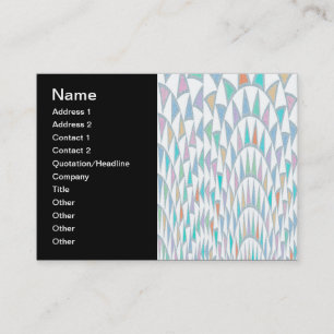 Distorted Triangles Pastel Pattern Business Card